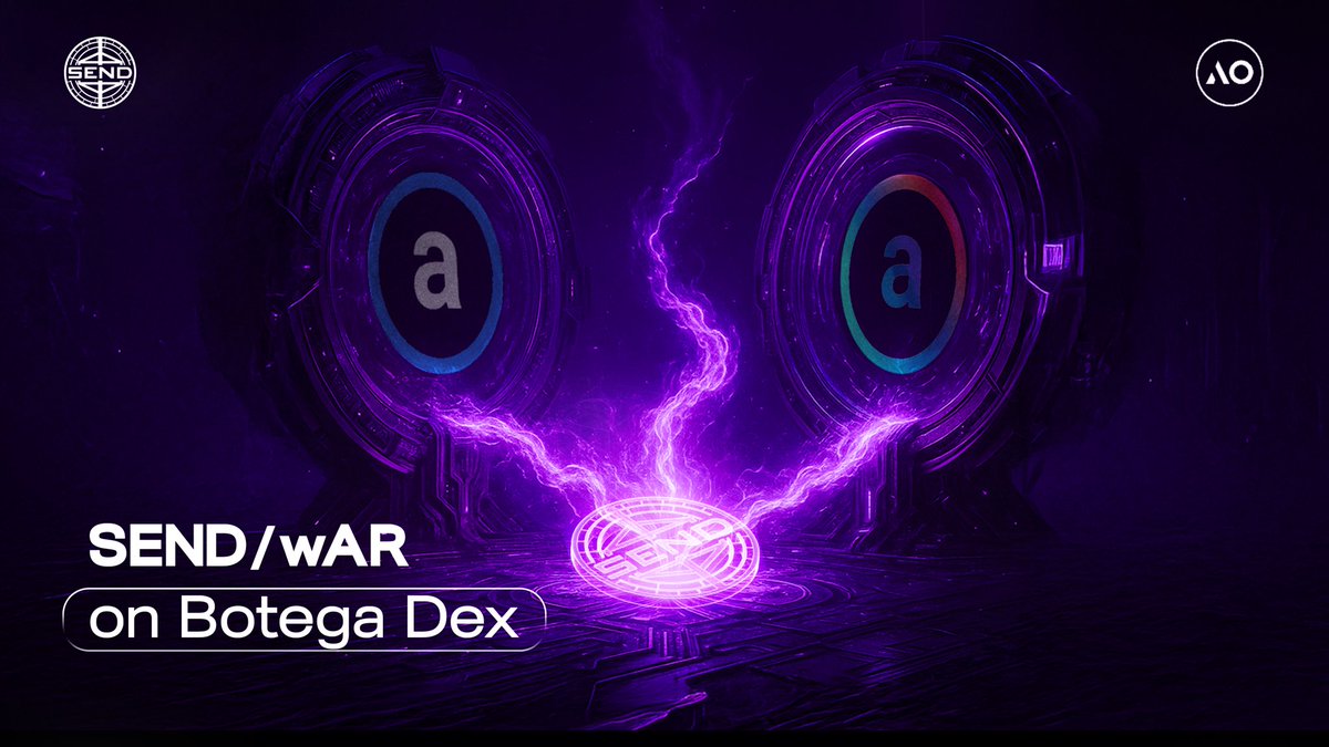 0xSNDDAO's tweet image. GMAO!
$SEND / wAR pool is now live on @Botega_AF.
You can now trade and provide liquidity.
We are still early!
$SEND it 🚀🚀🚀