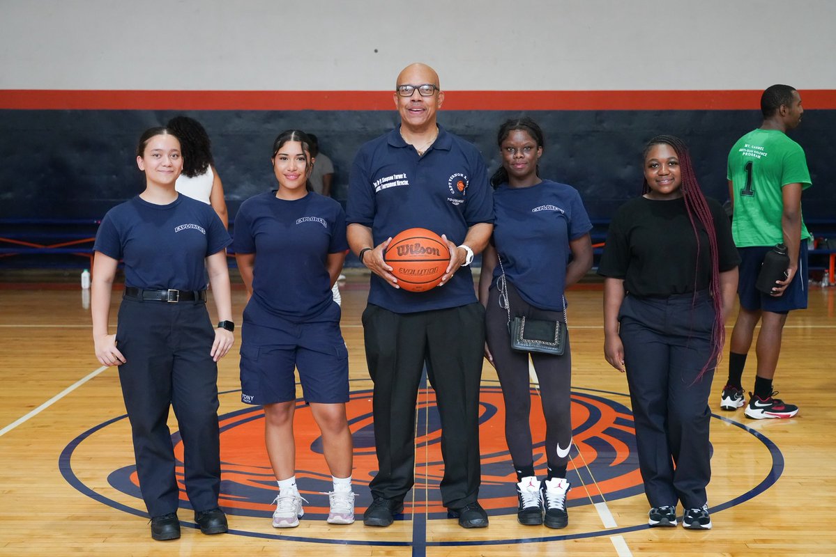 FDNY's tweet image. On Saturday, the Vulcan Society hosted a competitive 3v3 basketball tournament at Captain Vernon A. Richard High School. The event brings the community together for a day of fun, connection, and friendly competition.