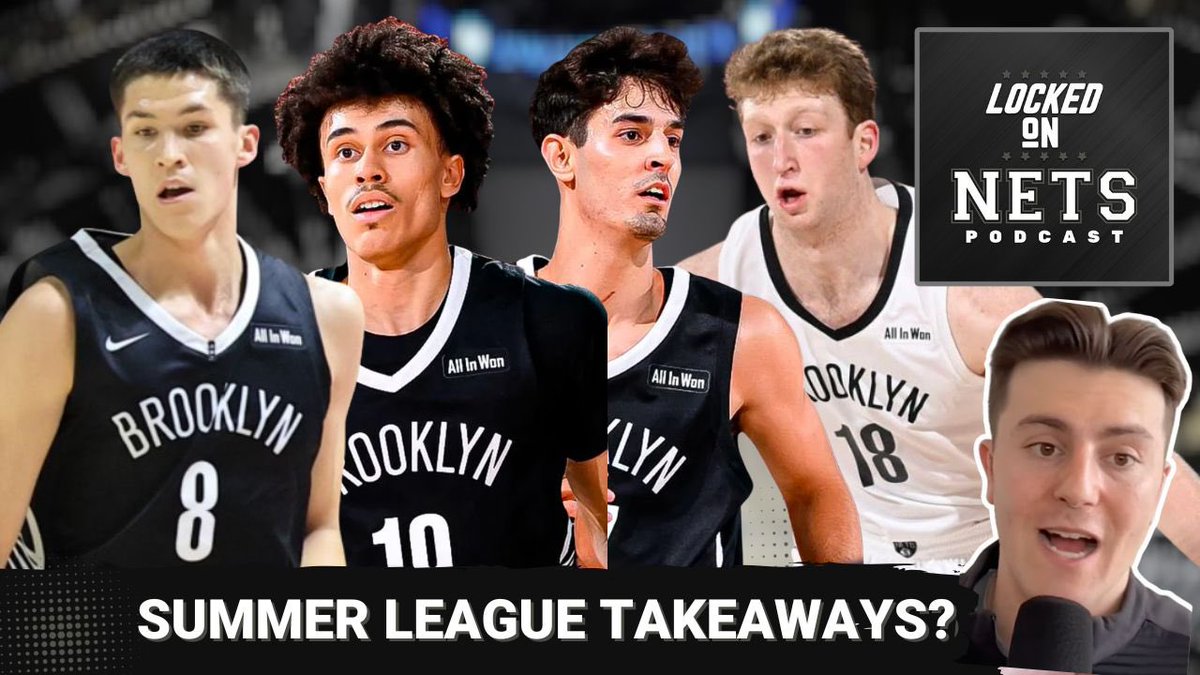 erikslater_'s tweet image. New @LockedOnNets with @HolmesScribe offering our top takeaways from Summer League:
🏀 How did Egor Demin fare in Vegas?
📈 Ceilings for Traore, Saraf, Wolf?
🤔 What do fans have to look forward to?
🎧: podcasts.apple.com/us/podcast/loc…
📺: m.youtube.com/watch?v=LBZ7MO…