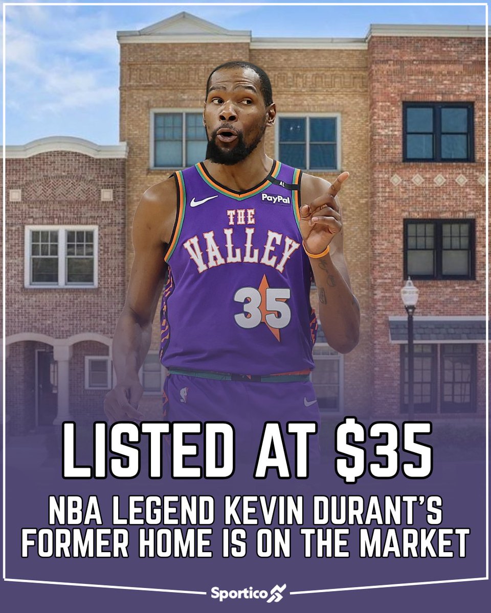 Sportico's tweet image. You can buy Kevin Durant's former OKC home for just $35, or at least try! 🤔
The jaw-droppingly low price tag is meant to spark interest, and so far the ploy has worked, with Thunder Team Realty fielding hundreds of offers. Though Durant's name attracts interest—it was really…
