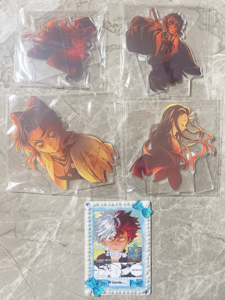 【交換/譲渡】鬼滅の刃 無限城編 第一章 キービジュアル アクリルスタンド A

《譲》 童磨、獪岳、しのぶ、禰󠄀豆子

《求》 善逸、猗窩座or定価＋送料

✧譲渡は獪岳、禰󠄀豆子のみ

大変難しいと思いますが、2点纏めての交換を希望しております。

お気軽にお声がけください⟡˖·