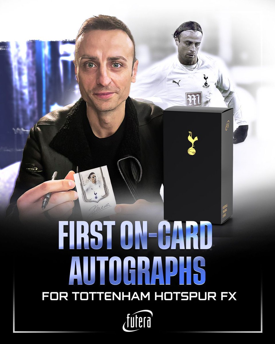 Futera's tweet image. One of the smoothest strikers, Dimitar Berbatov, joins our Tottenham Hotspur FX Collection. Featuring his first on-card autographs with Futera.
A true touch of class, coming soon. #Futera #tradingcard #Fxclub