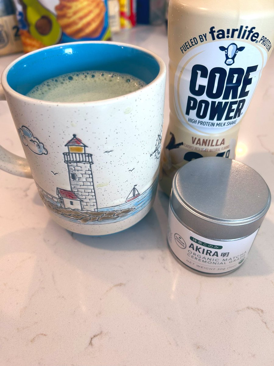 LadyOLocalist's tweet image. Been doing Core with coffee all week and now trying it with matcha
