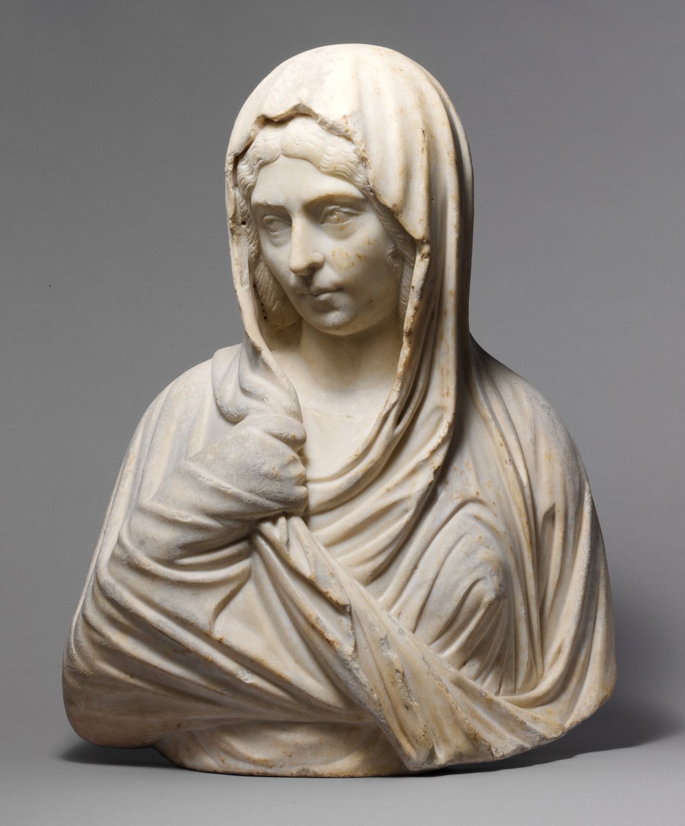 resclassicae's tweet image. Marble portrait bust of a woman, Roman, around 193–211 AD, Metropolitan Museum of Art.