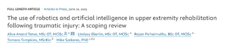 Journal of Hand Therapy (@jrnlhandtherapy) on Twitter photo How can #robotics and #AI enhance recovery from traumatic #upperextremity injuries?
This #OpenAccess JHT scoping review explores current technology use and identifies opportunities for future research in #handtherapy: doi.org/10.1016/j.jht.โฆ.
<a href="/westernuFHS/">Western Health Sciences</a> <a href="/UWO_OT/">Western OT </a> <a href="/WesternUSPT/">Western University School of Physical Therapy</a> How can #robotics and #AI enhance recovery from traumatic #upperextremity injuries?
This #OpenAccess JHT scoping review explores current technology use and identifies opportunities for future research in #handtherapy: doi.org/10.1016/j.jht.โฆ.
<a href="/westernuFHS/">Western Health Sciences</a> <a href="/UWO_OT/">Western OT </a> <a href="/WesternUSPT/">Western University School of Physical Therapy</a>