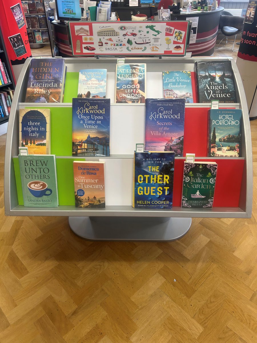 NewbridgeLib's tweet image. Teithiwch i'r Eidal o'ch cadair freichiau gyda Llyfrgell Newbridge!
🇮🇹🍝🫒🍷❤️🇮🇹🍝🫒🍷❤️🇮🇹🍝🫒🍷❤️
Travel to Italy from your armchair with Newbridge Library!
#travelfromyourarmchair #italiannovels #lovelibraries @carolkirkwood @ellygriffiths @CaerphillyLibs #Italy