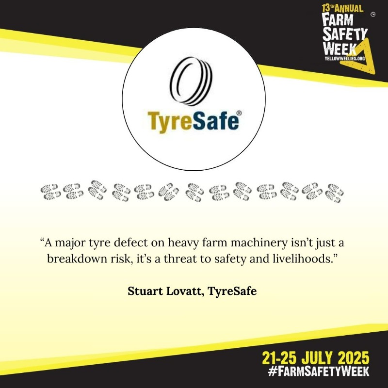 It's a component so fundamental to safety and performance that no farm vehicle can function without it…

…but when did you last check your tyres? 💛 

bit.ly/4f0GQ8n

#FarmSafetyWeek <a href="/Tyresafe/">TyreSafe</a>