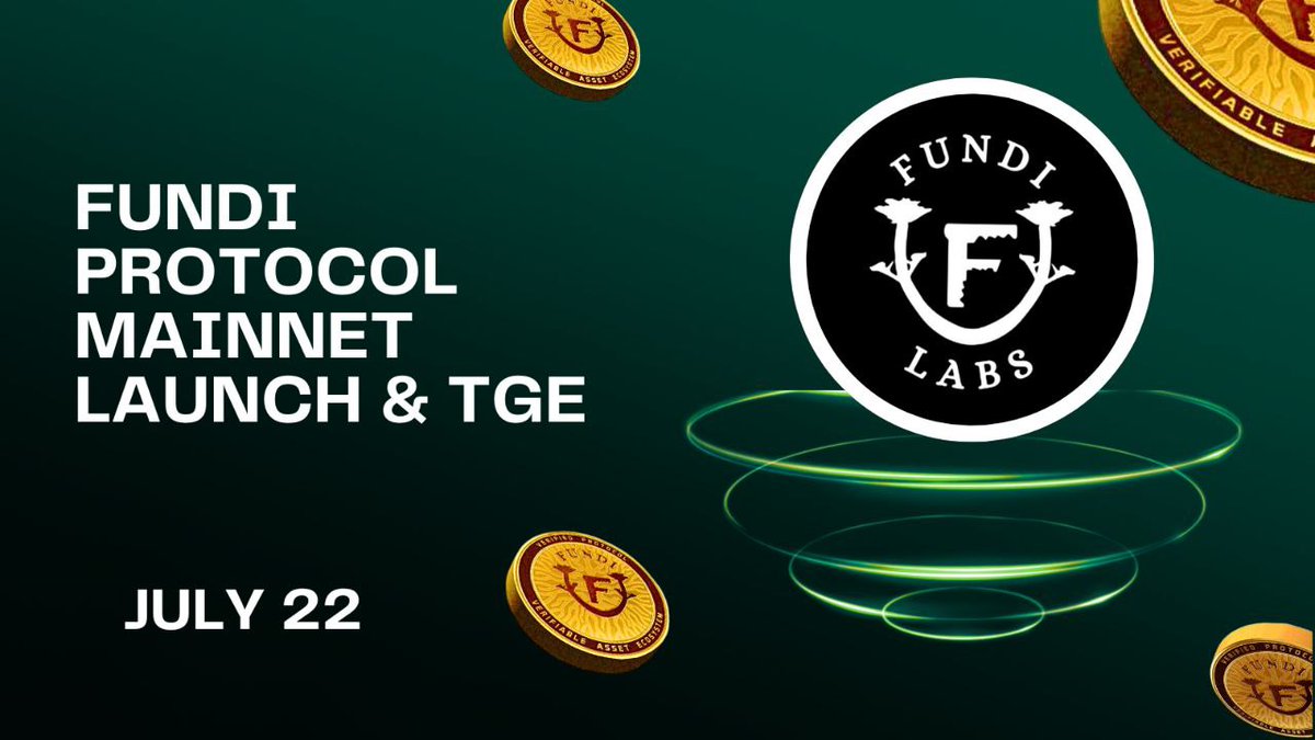 FundiProtocol's tweet image. Fundi protocol is going Mainnet.

This isn’t just a tech update, but a leap toward real impact.

Over the next 24 hours, we’ll begin sunsetting our testnet version of Funds for Humanity to make way for something bigger: The Fundi Mainnet launch and TGE are scheduled to take place…