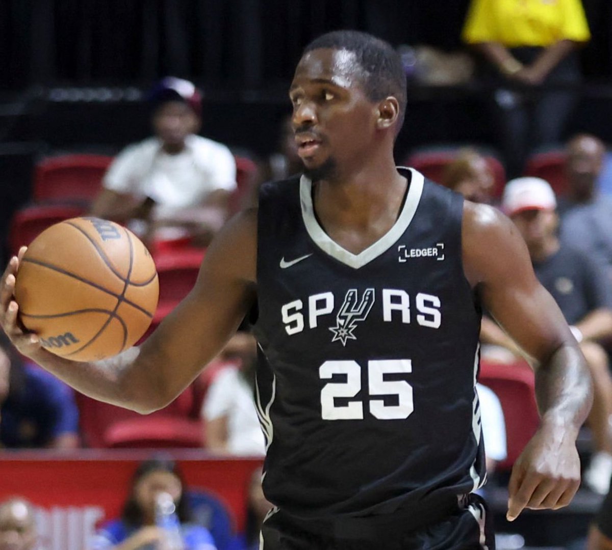 SpursReporter's tweet image. Whether it’s with the Spurs or another NBA team, David Jones-Garcia is staying states side. He just turned down a reported three-year, €2.2M per year tax-free offer from Olympiacos and let all other European suitors know he’s committed to continuing his NBA career after a great…