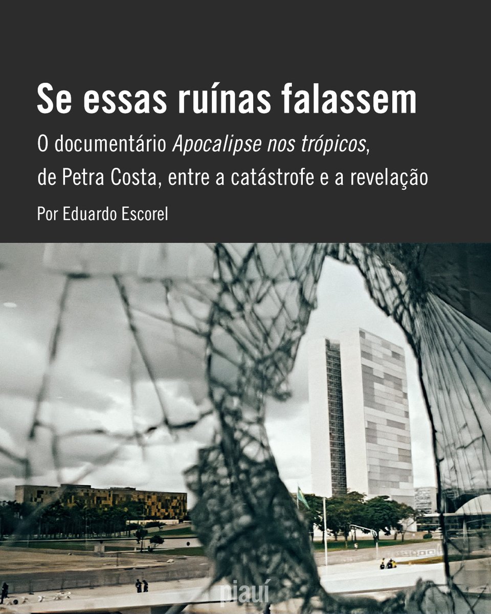 revistapiaui's tweet image. "Relevante, audacioso e denso".
Colunista da piauí, Eduardo Escorel escreve sobre o documentário 'Apocalipse nos trópicos' que aborda a influência do fundamentalismo evangélico no processo político brasileiro.
Leia: piaui.co/3TQHVFZ