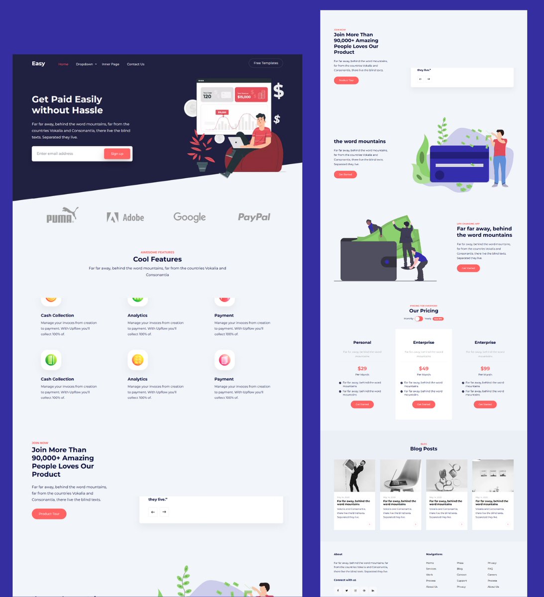 Responsive Landing Page Design using WordPress with SEO optimization.

How does it look? DM me for your Website Project.
