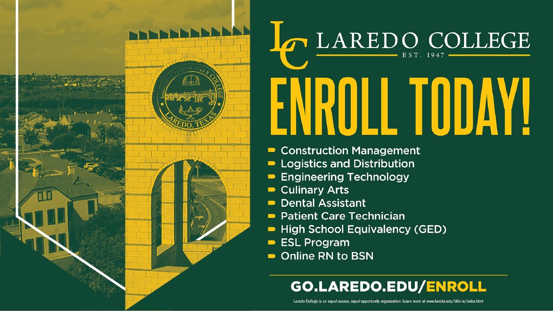 laredopalominos's tweet image. Fall registration is in full swing! ✅

LC offers affordable, high-quality education with a wide variety of programs to fit your goals. Need help getting started? Stop by either campus or connect with us:
📲 (956) 721-5109
 📩 joinus@laredo.edu
🌐 go.laredo.edu/enroll