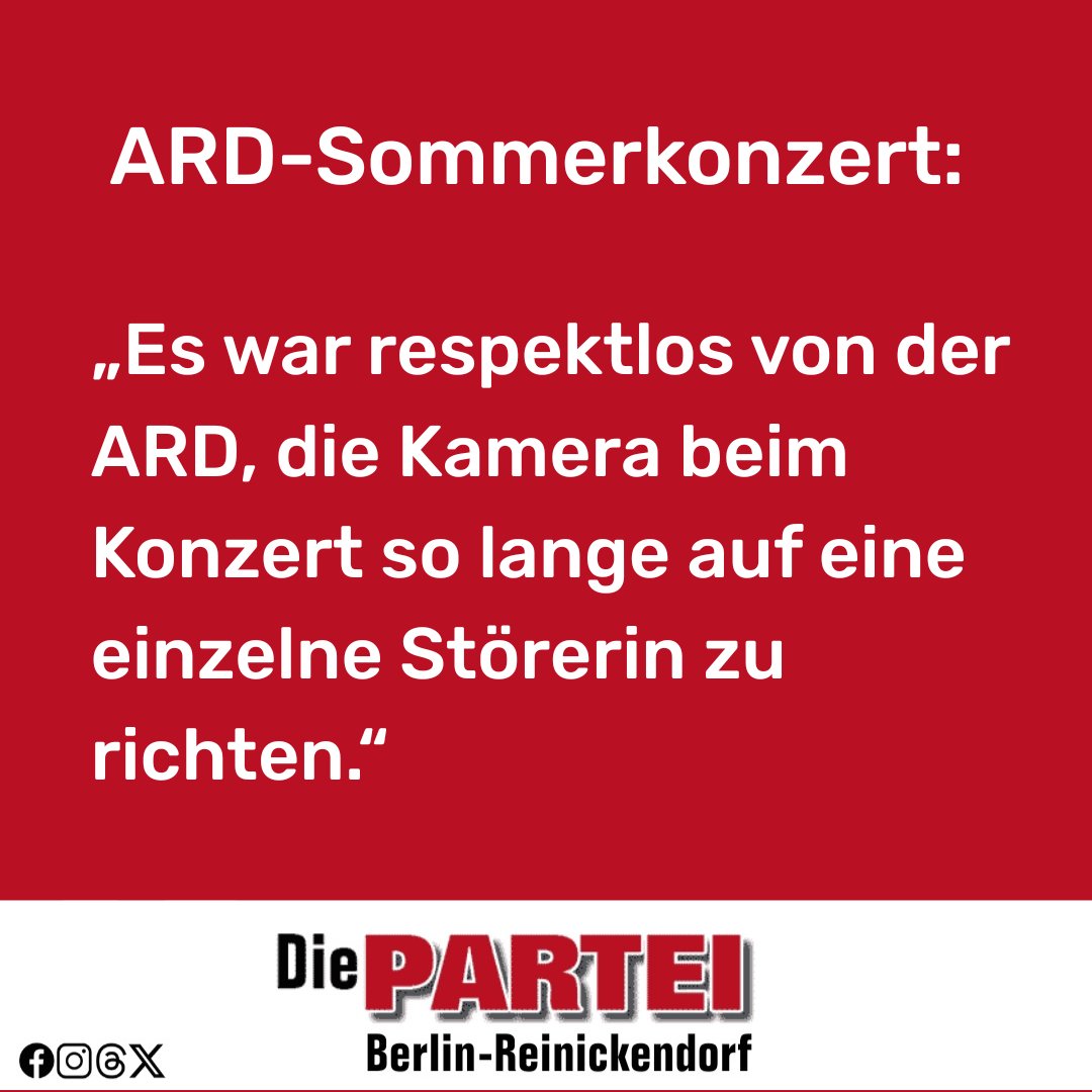 ARD-Sommerinterview mit Konzert gegen #AliceWeidel