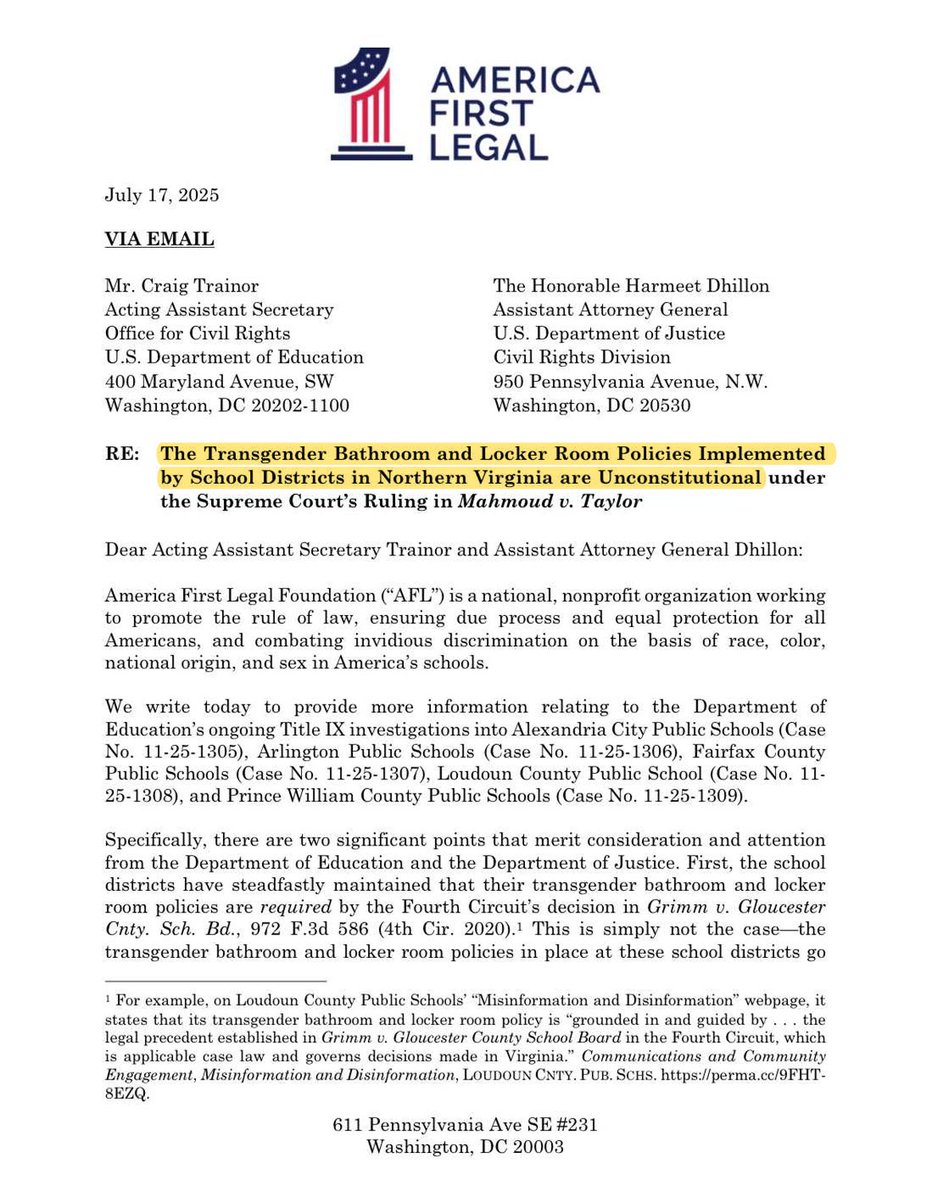 America First Legal tweet media