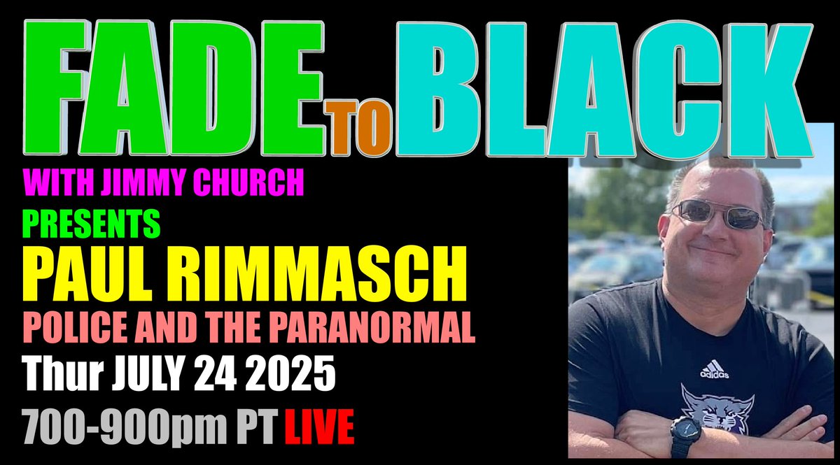 JChurchRadio's tweet image. This Week on FADE to BLACK:
Mon: Michael Cremo
Forbidden Archeology
Tues: Sir Blake Sinclair
The Sinclairs and UFOs
Wed: Rev Bill Bean
Warrior Exorcist and UFOs
Thur: Paul Rimmasch
Police and the Paranormal
#f2b #media #ufo #breakingufo
#disclosure #conspiracy #radio…