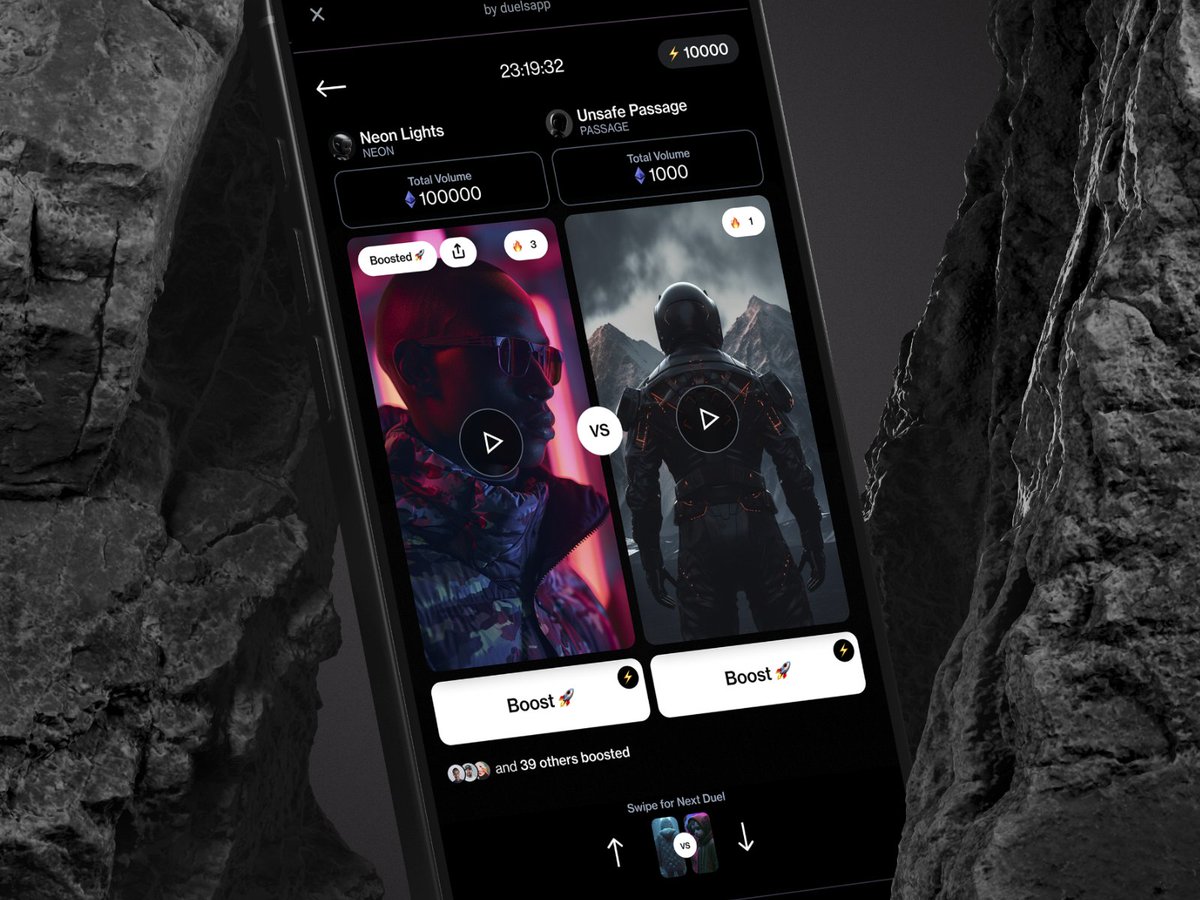 _duelsapp's tweet image. Duels now supports video content battles 📹 ⚔️
Let's see what you got...📹 vs 📹