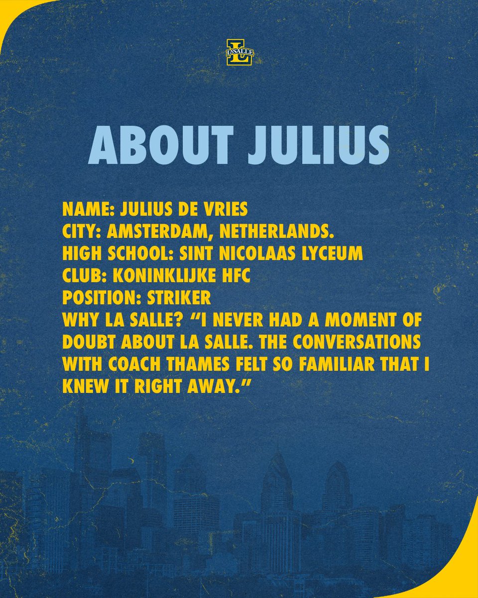 LaSalle_MSOC's tweet image. Meet our newcomers - Julius de Vries