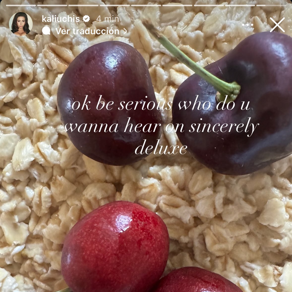 chartkali's tweet image. Last chance, she’s coming! What artist do you want to be part of the deluxe of “Sincerely,”? 🍒