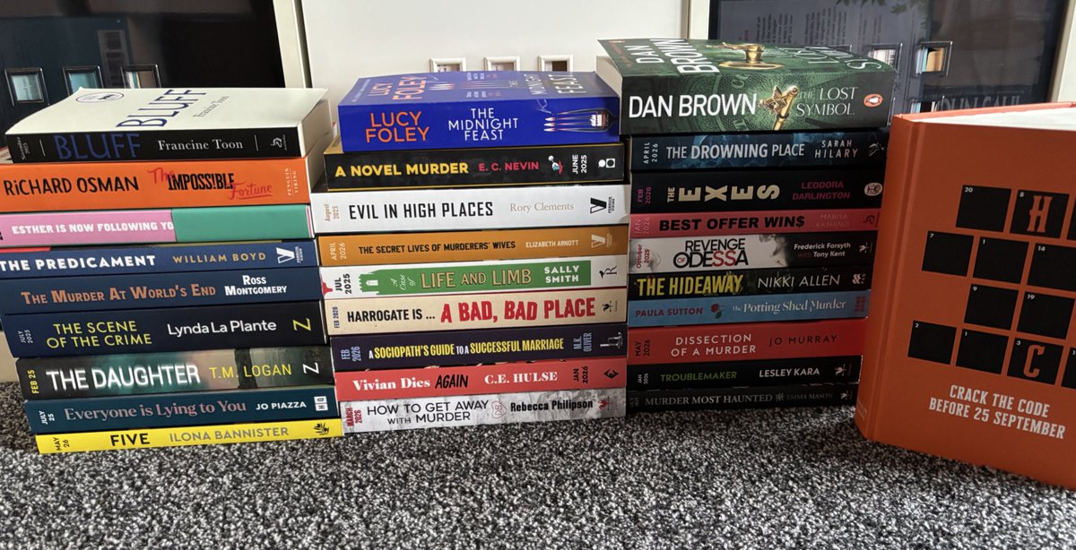 MelanieToBeRead's tweet image. My collection from #TheakstonsCrime
So many in this pile I am so excited for and I am sure reviews will be to follow!
Its a shame to go back to work when I could just be reading 😂😂😂
#BookBlogger
#BookX
#BookTwitter