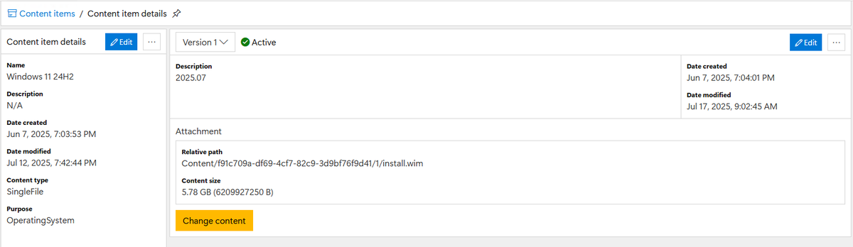miketerrill's tweet image. Definitely something that could be automated if it was already downloaded somewhere it can be accessed. In #DeployR, one of what we call &apos;Content items&apos; is the Operating System type and the content can be changed without having to go into each task sequence that references it.…