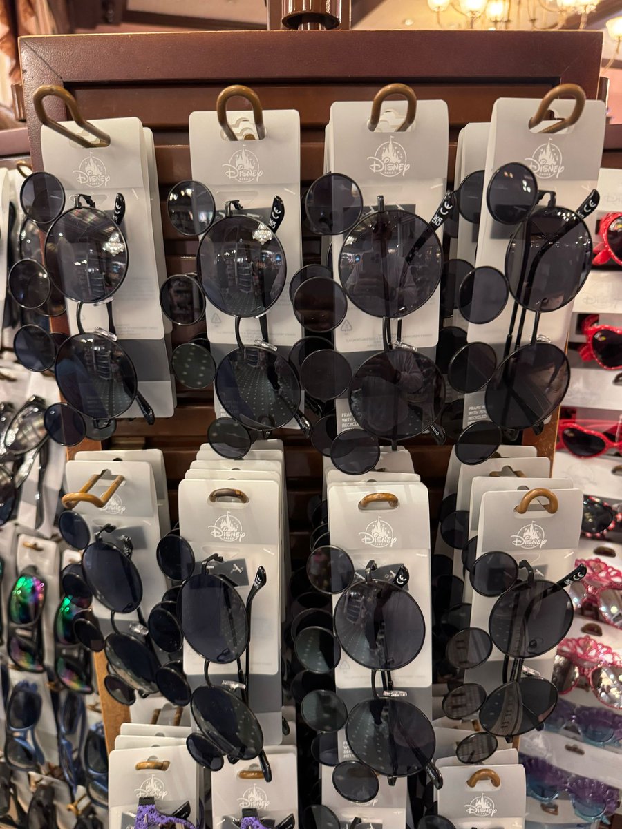 DisneyScoopGuy's tweet image. The Mickey sunglasses are back in stock in The Emporium at Disneyland!