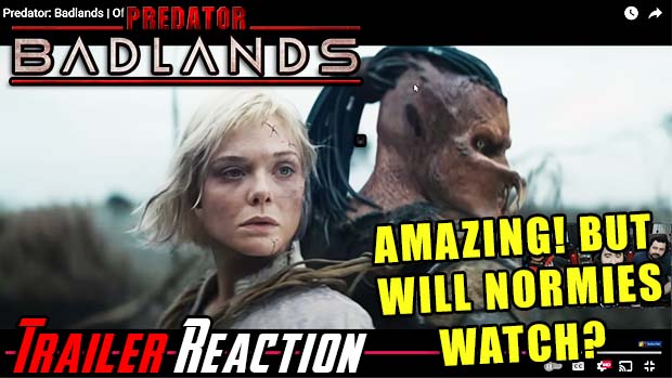 AngryJoeShow's tweet image. AngryJoe, OtherJoe & Alex give their First Reactions to the Full Official Trailer for Predator: Badlands! Aliens, Synthetics, Predators, Hunts, What more can we ask for? But Will the Normies go to the Theater? youtu.be/ykrVe8gvhGg RT & Share Plz!