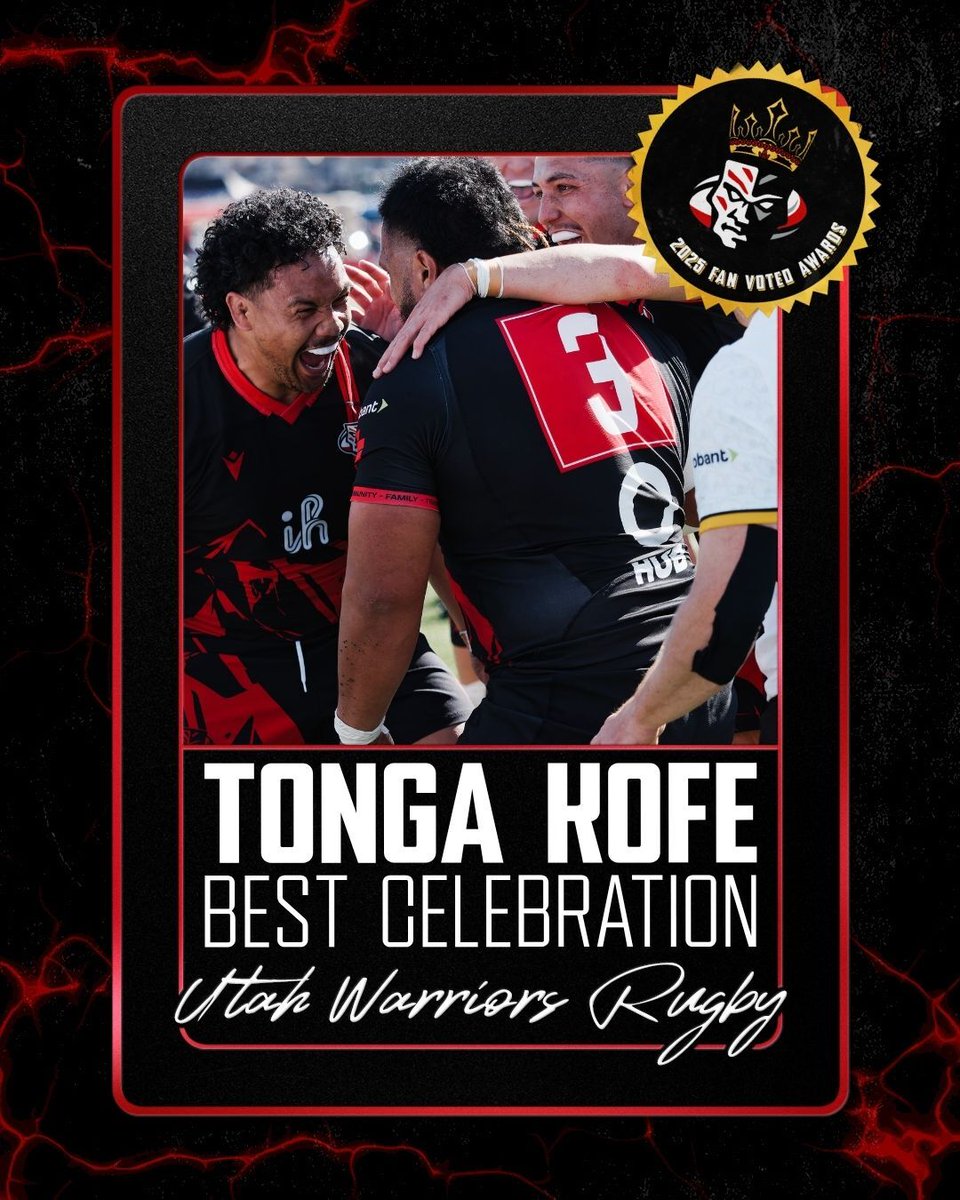 utwarriorsrugby's tweet image. FAN VOTED. WARRIOR NATION APPROVED. Huge congrats to our 2025 Fan Voted Award winners.
Thanks to every fan who voted and helped spotlight the stories that defined our season.
Already fizzing for 2026 and the epic moments still to come.
Lock in '26 Season Tickets: 801-477-7652