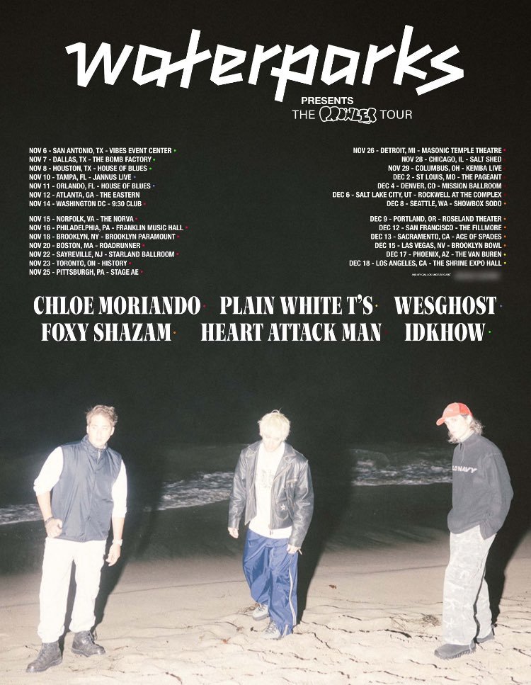 touridkhow's tweet image. iDKHOW will be opening for Waterparks for November 6th, 7th, &amp;amp; 8th