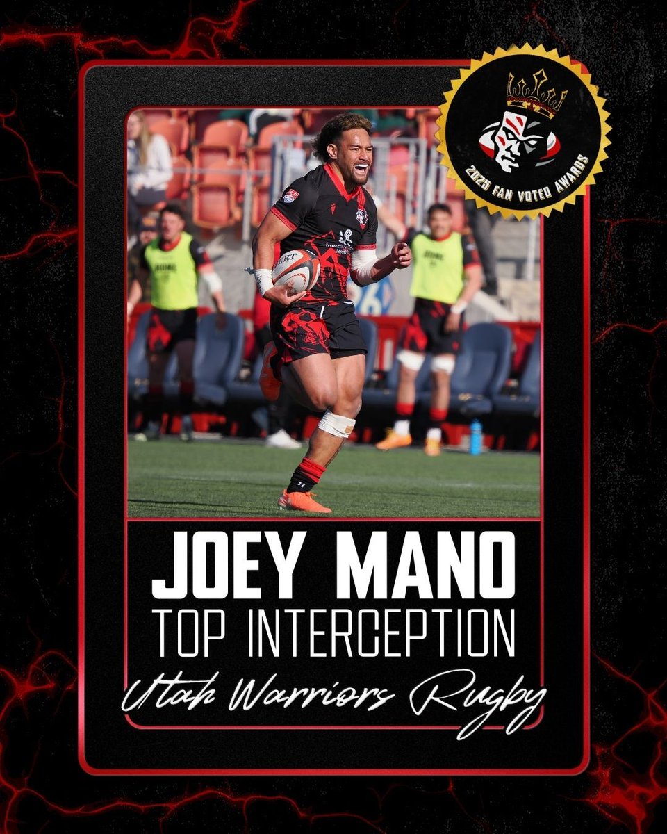 utwarriorsrugby's tweet image. FAN VOTED. WARRIOR NATION APPROVED. Huge congrats to our 2025 Fan Voted Award winners.
Thanks to every fan who voted and helped spotlight the stories that defined our season.
Already fizzing for 2026 and the epic moments still to come.
Lock in '26 Season Tickets: 801-477-7652