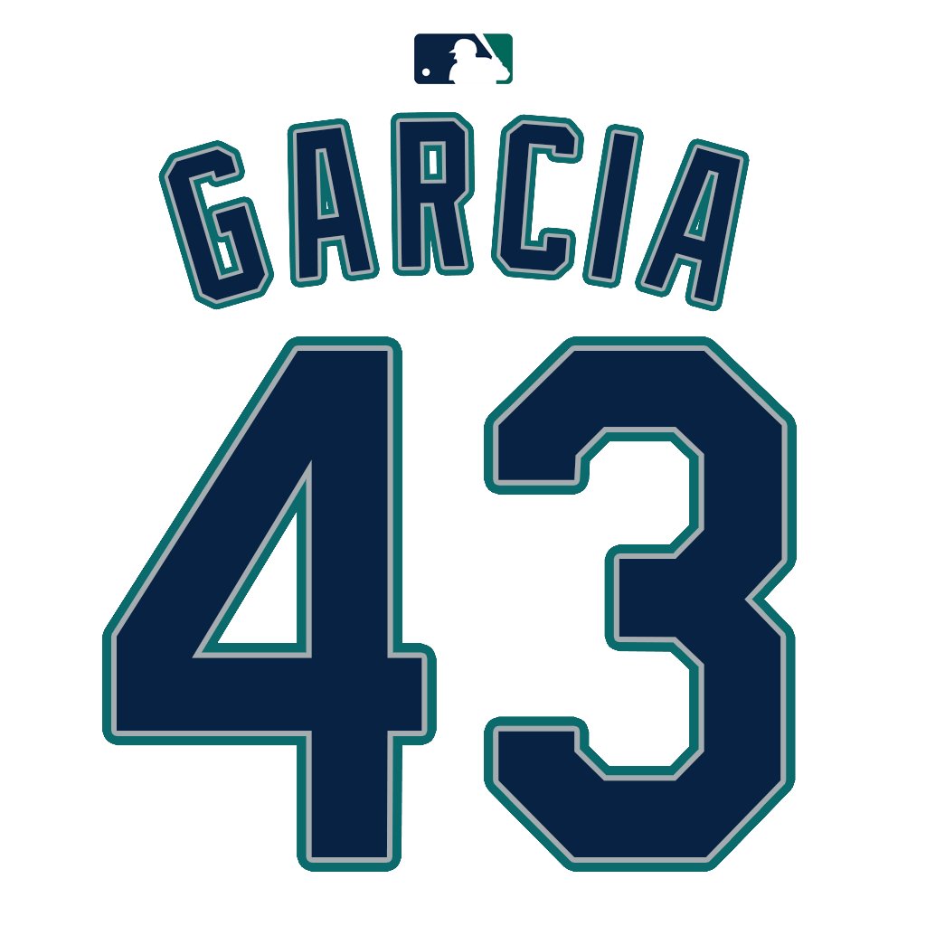 NumbersMLB's tweet image. LHP Brandyn Garcia (@Bgarc30) will wear number 43. Last worn by RHP Luis F. Castillo earlier this season. #Mariners