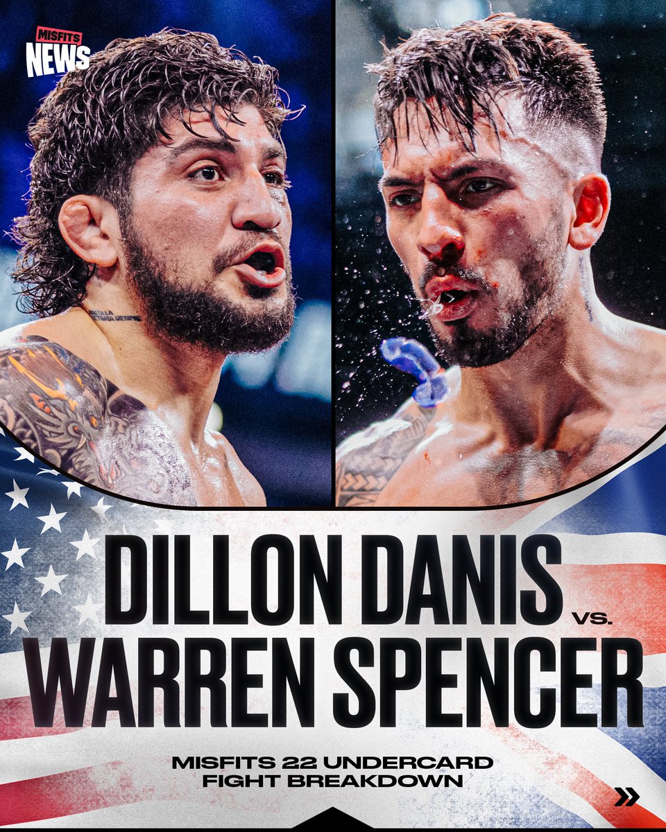 MisfitsBoxing's tweet image. Our first-ever Misfits MMA fight is here!
The long-awaited return of Dillon Danis as he steps into the ring against Warren โThe Mechanicโ Spencer!
Drop your predictions below โ whoโs walking out with the W? โฌ๏ธ
