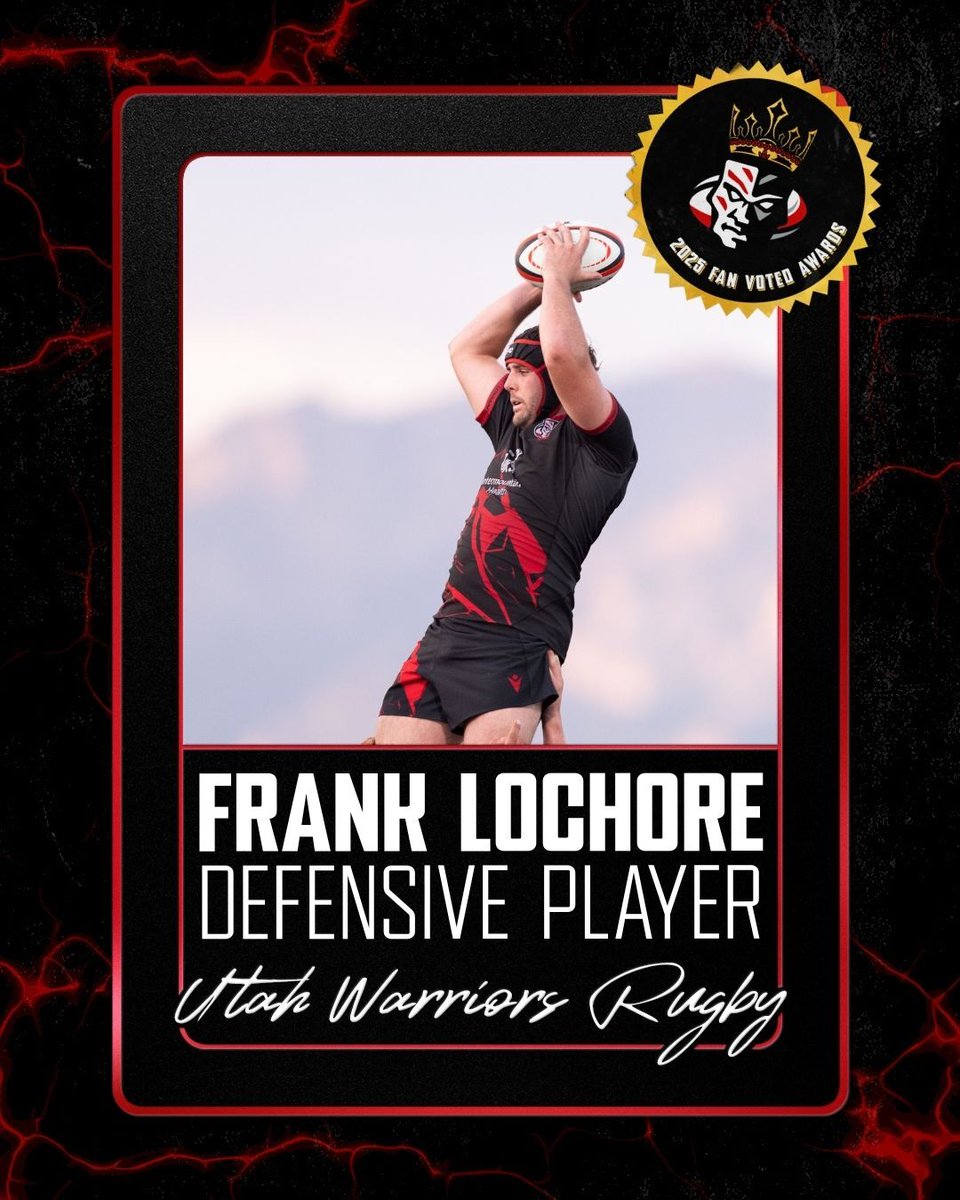 utwarriorsrugby's tweet image. FAN VOTED. WARRIOR NATION APPROVED. Huge congrats to our 2025 Fan Voted Award winners.
Thanks to every fan who voted and helped spotlight the stories that defined our season.
Already fizzing for 2026 and the epic moments still to come.
Lock in '26 Season Tickets: 801-477-7652