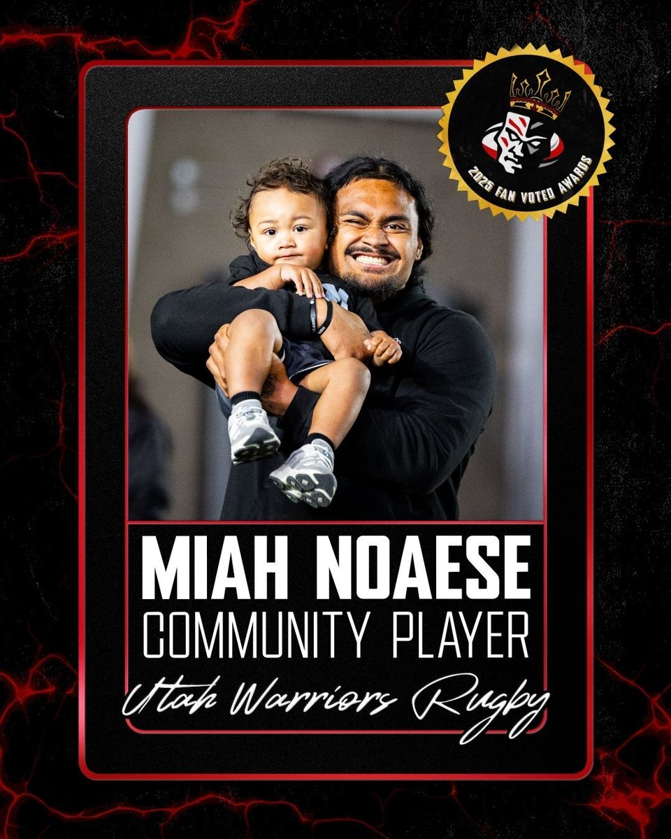 utwarriorsrugby's tweet image. FAN VOTED. WARRIOR NATION APPROVED. Huge congrats to our 2025 Fan Voted Award winners.
Thanks to every fan who voted and helped spotlight the stories that defined our season.
Already fizzing for 2026 and the epic moments still to come.
Lock in '26 Season Tickets: 801-477-7652