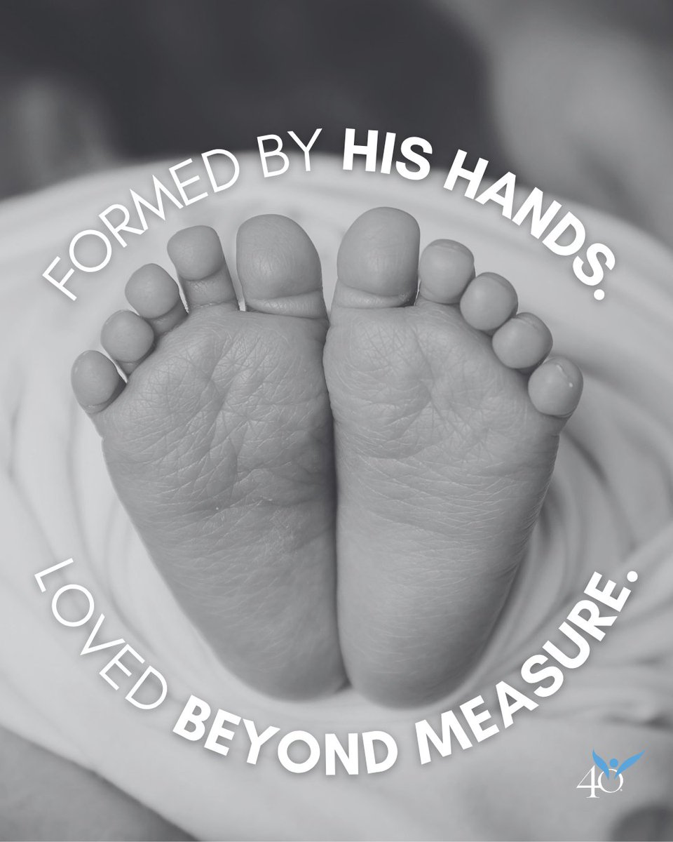 40daysforlife's tweet image. Before the world knew them, He did.💙👣