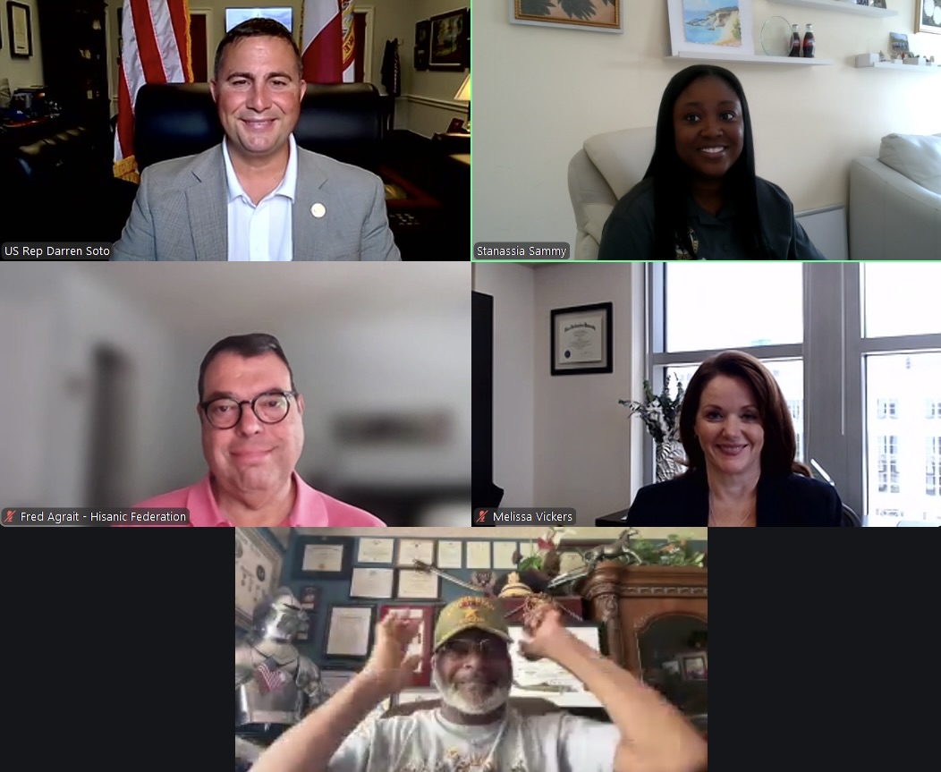 RepDarrenSoto's tweet image. Met with our Justice Advisory Board to discuss the Everglades Detention Center, Charles Broadway’s appointment as Kissimmee’s Police Chief, and heard valuable insights from Public Defender Melissa Vickers.
Proud to work together for a more equitable Central FL.