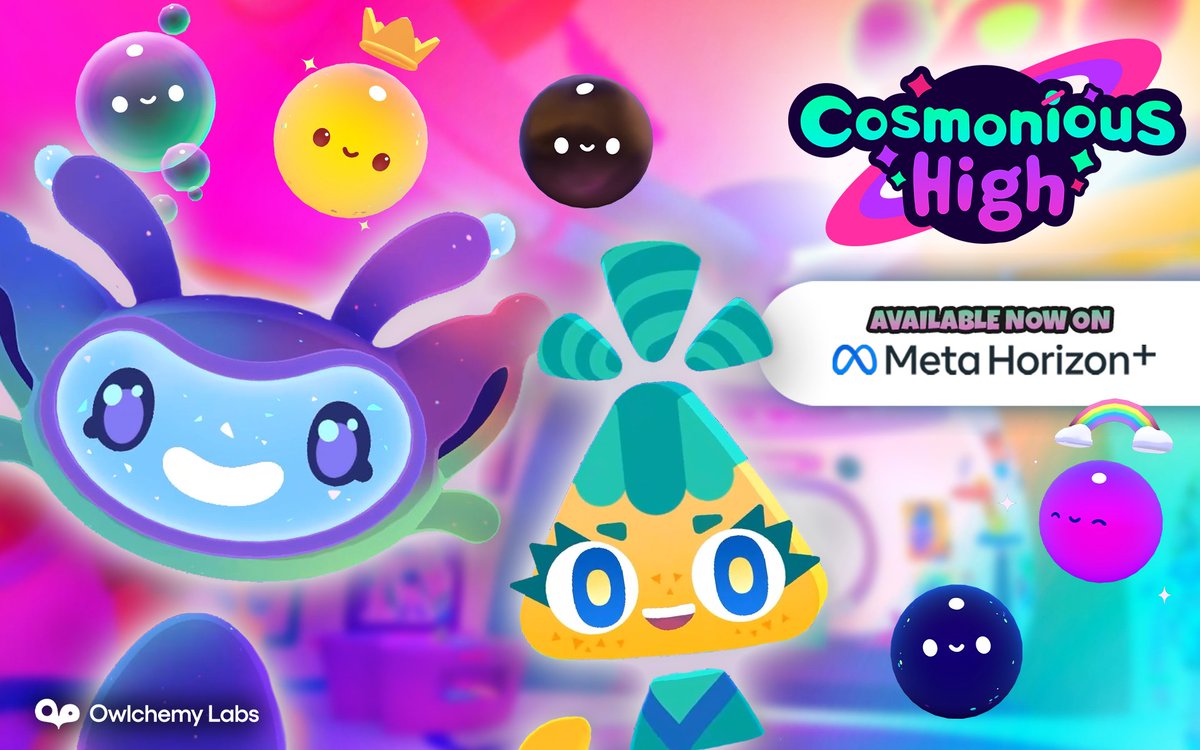 OwlchemyLabs's tweet image. Do you reminisce about days before [JOB] when you were in school?

Then grab Cosmonious High as a part of Meta Horizon+ through the end of the year!
