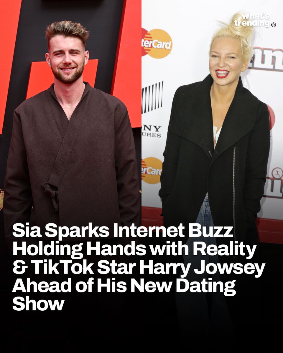 WhatsTrending's tweet image. Social media is spiraling after Sia, 49, was seen holding hands with reality star Harry Jowsey, 28 🤯
Fans are calling it the wildest celeb crossover yet—just as Harry preps for his new dating show 'Let’s Marry Harry.' Coincidence or promo power move? 👀