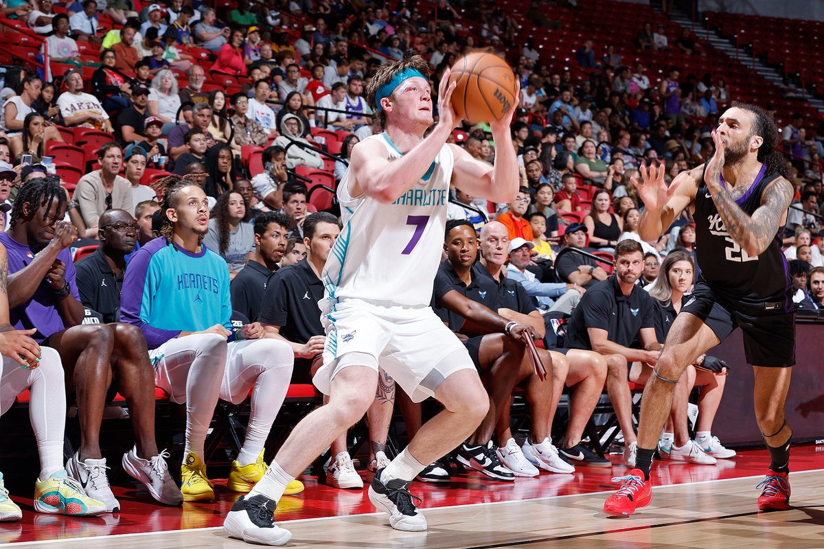 NBA's tweet image. HORNETS FEND OFF KINGS TO WIN FIRST SUMMER LEAGUE TITLE
Two undefeated teams entered Sunday’s NBA 2K26 Summer League Championship Game – the Kings going for an unprecedented third Summer League title and the Hornets seeking their first – but only one would finish that way.
With…