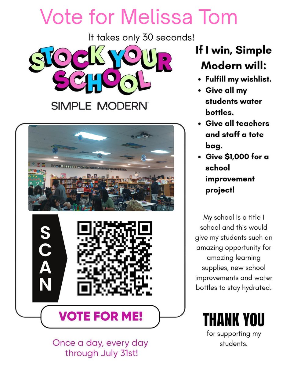 _mtom1's tweet image. Please take 30 seconds to VOTE for this Texas teacher!