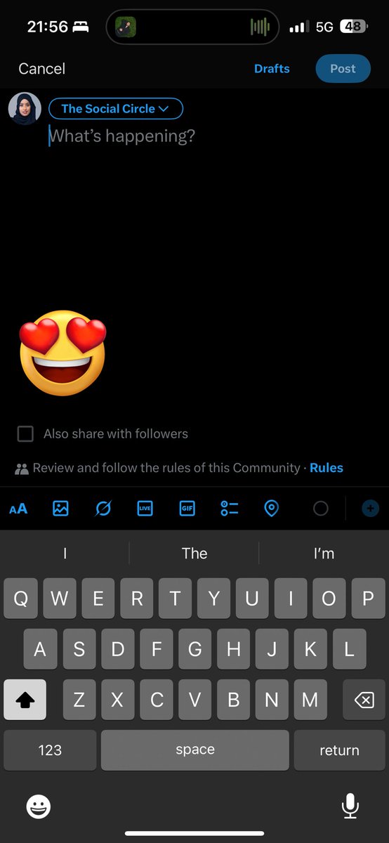 GuleidAmina's tweet image. Back to posting in communities after the feature has been returned finally