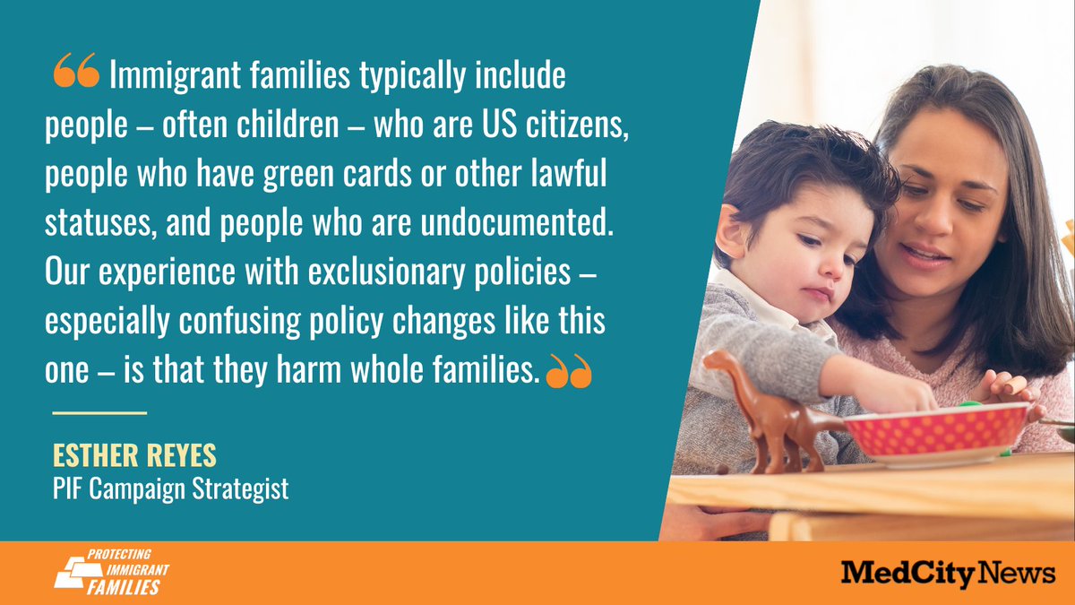 PIFCoalition's tweet image. A recent HHS notice restricts access to federal benefits for immigrants. In a new @medcitynews post, our campaign strategist Esther Reyes discusses the dangers not only to undocumented immigrants, but also to those lawfully present and U.S. citizens: medcitynews.com/2025/07/hhs-im…