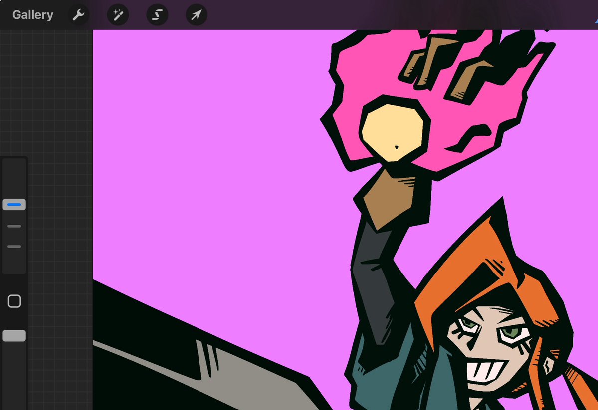 TMUniwhale's tweet image. I was about to trash a Dead Cells drawing I was working on like two weeks ago, but I recently went back to it.
I’m glad, cus it’s looking pretty good right now.