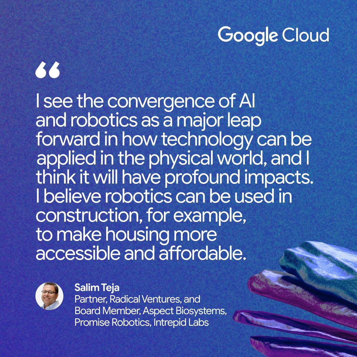 GoogleStartups's tweet image. AI is moving off-screen—into devices, robots, and the real world.
How can your startup stay ahead?
In The Future of AI report, 23 experts break down what’s next—and how founders can build for it.
📥 Download here: goo.gle/4f4pAiw
#Startups #AI #Founders