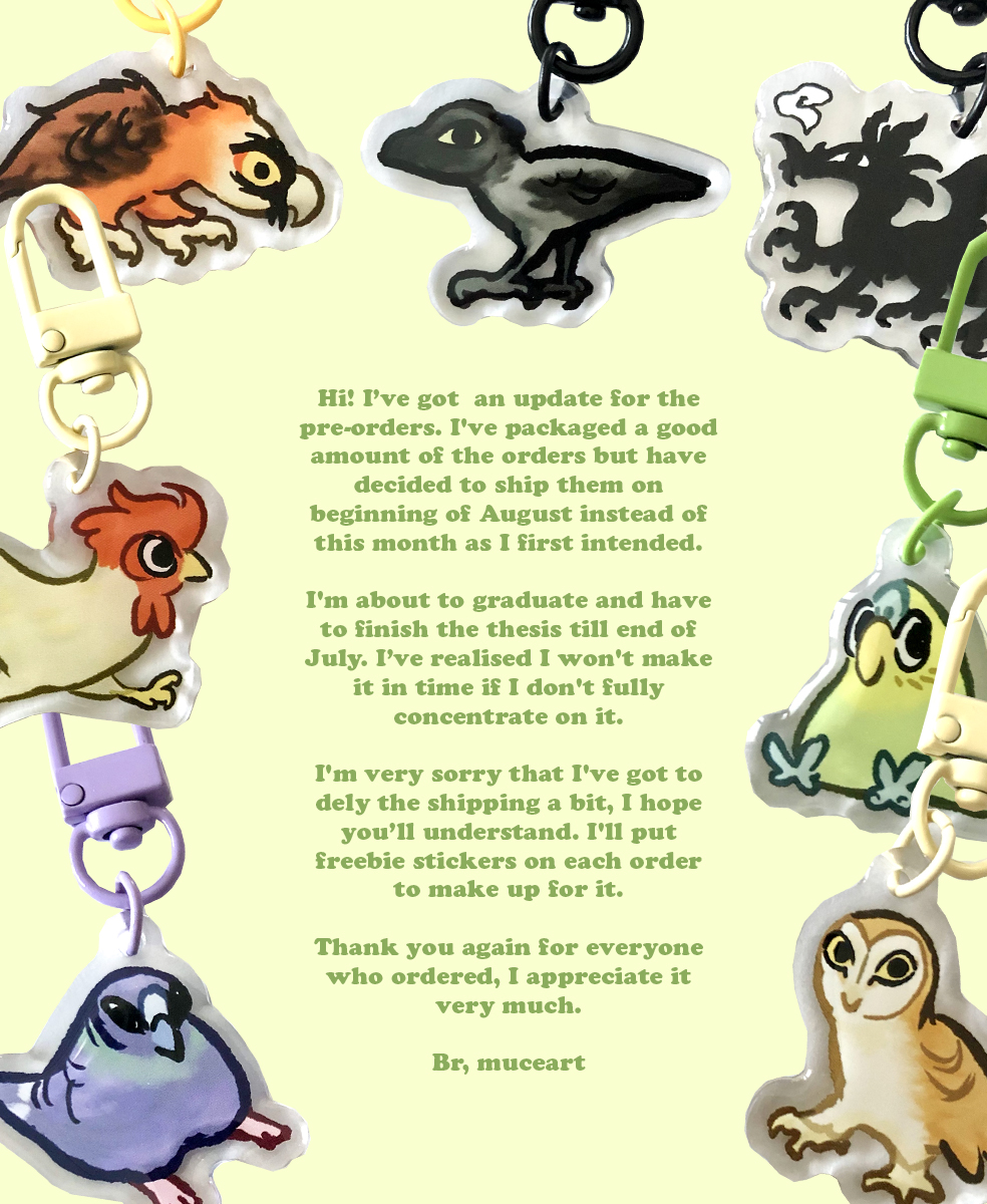 muceart's tweet image. An update regarding the orders!