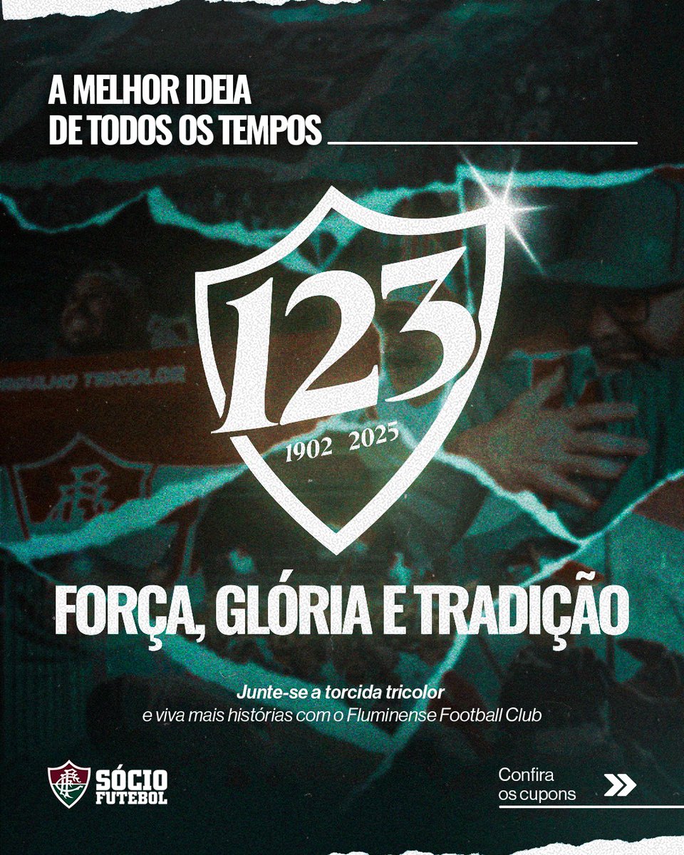 SocioDoFlu's tweet image. Hoje, 21 de julho, a Melhor Ideia de Todos os Tempos faz 123 anos e você pode escolher fazer parte dessa história! 🇭🇺
Aproveite os cupons de aniversário para garantir descontos em novas adesões, renovações e upgrades! Aplique os cupons em nense.com.br!