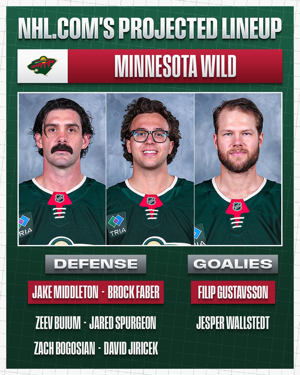 NHL's tweet image. What are your expectations for the @mnwild in 2025-26? 🟢🔴
Read more from @NHLdotcom ➡️ spr.ly/6017fGTIB
