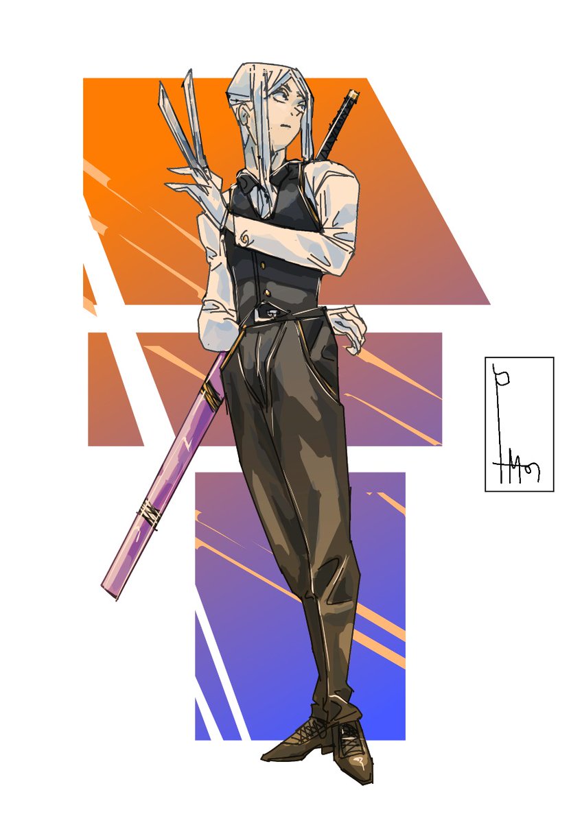 PauloMazzoco's tweet image. Butler!
#butler #katana #knife #oc #estudionumen #drawing #anime #manga #digitalart #art #japanstyle #illust #illustration #doddle #creative #japan