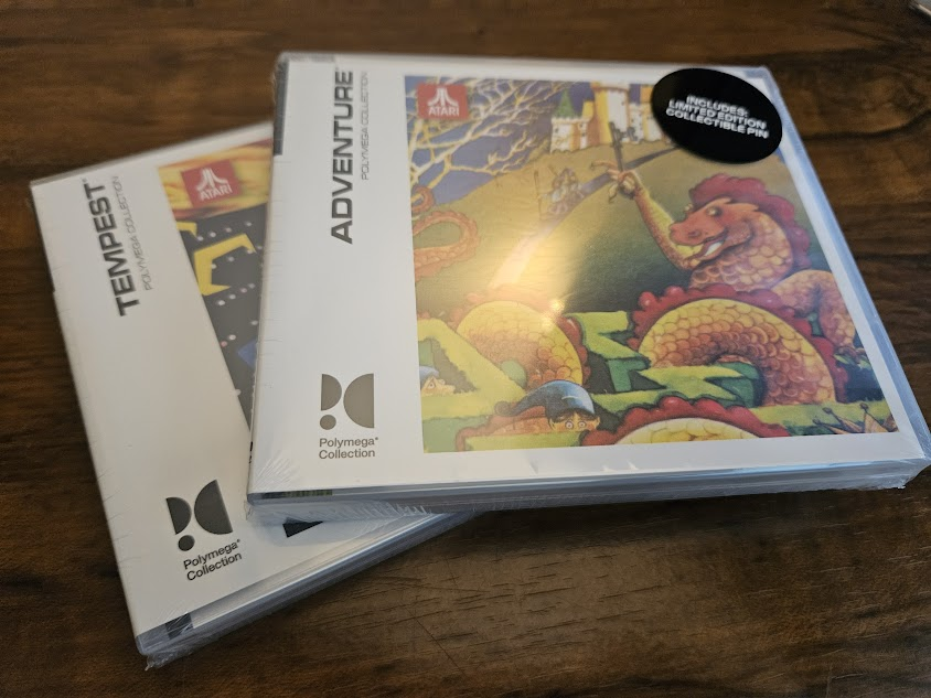 TesseractUnfold's tweet photo. -- Last minute #TwitchStream schedule change!

#PMCD 11 &amp; 12 arrived today!  I'll be exploring the Adventure and Tempest collections on tonight's livestream. 👍

@polymegaHQ #Polymega #Arcade @Atari #RetroGaming 

https://t.co/4xd18JHPnU https://t.co/X0VuCId45N