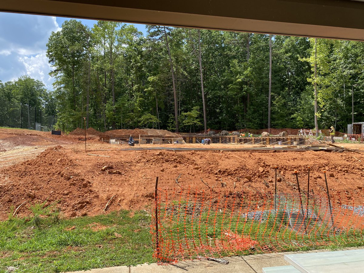 Indoor facility taking shape too! <a href="/FootballLatin/">Charlotte Latin Football</a>