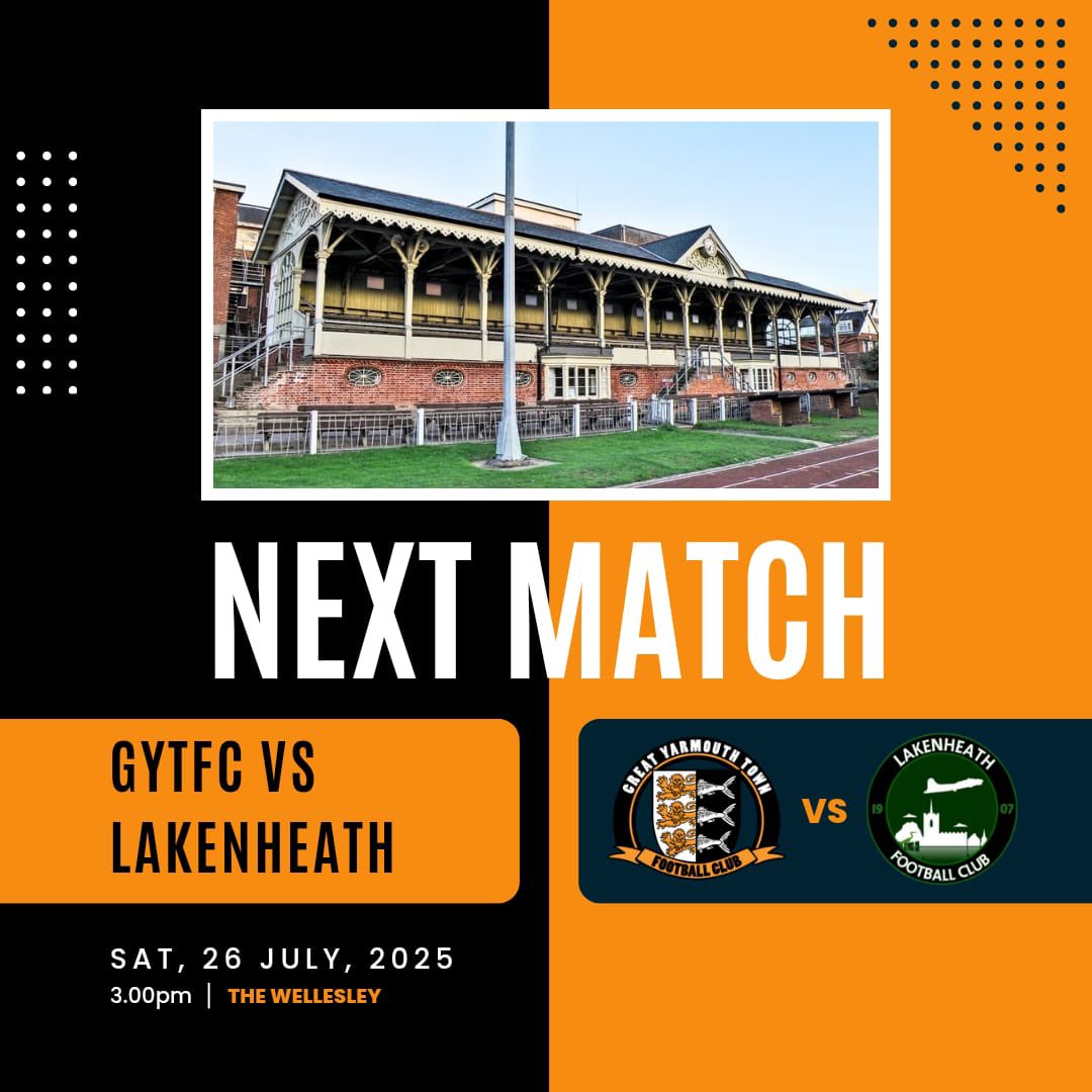 🧡🖤THURLOW NUNN PREMIER DIVISION 🧡🖤

BLOATERS V LAKENHEATH 
THIS SATURDAY 26/7 3PM
@THE WELLESLEY 

Not long to go now before the 2025-26 season gets underway !!🧡🖤